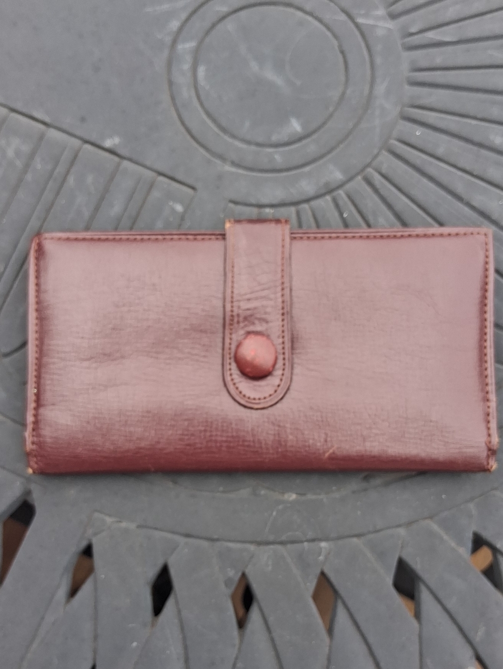 Vintage Genuine Cowhide Leather Wallet From Argentina